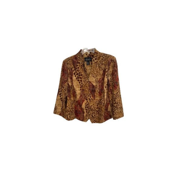 80’s Quilted Paisley Animal Print Crop Jacket by Jerry Sherman main image 0